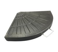 SUPPORTO BASE PER OMBRELLONE PESO PIEDE D'APPOGGIO NERO CON MANIGLIA METALLO 020