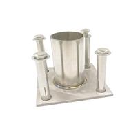 Supporto Base per palo 100 80 70 60 40 30 25 MM Flangia Di Base Per Pali In Tubo Tondo - La Base Per Scarpe Tonde Trasforma Istantaneamente I Piedini Dei Binari Delle Scale E Delle Mani(Dia 60mm)