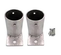 Supporto Base per palo 2 pezzi di legno alla base del palo di cemento Dia 200 150 120 100 80 70 60 50 40 35 25 MM, Colonna rotonda pavimento ancore Flangia per recinzione a catena(Dia 30mm)