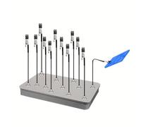 Supporto base per pittura in metallo e 12 bastoncini magnetici pieghevoli a coccodrillo per modellazione strumenti fissi per saldatura aerografo spray Gundam Hobby Model Parts Assemblare