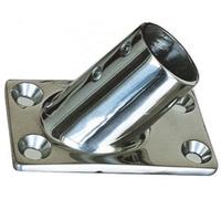 SUPPORTO BASE PER PULPITI 60° ACCIAIO INOX PASSAMANO TIENTIBENE PULPITO
