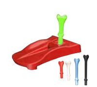 Supporto base per tappeto erboso da golf, 5 pre tee con struttura robusta, supporto per pratica tee da golf con design stabile, accessorio per allenamento, attrezzatura da pratica per golfisti, campo