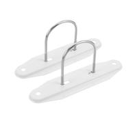 Supporto Base Ruote per Radiatori Elettrici e Olio, Bianco | Metallo, Staffe Mobili Morsetto a U, per Camere e Soggiorni, Accessorio Smontabile