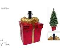 Supporto Base Tronco Per Albero Di Natale Effetto Legno in Fibra di Vetro Decora