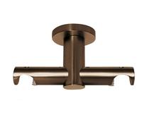 Supporto bastone tenda a soffitto Urban 2 vie bronzo Ø 2,5 cm Bronzo
