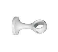 Supporto bastone tenda monoblocco chiuso bianco Ø 20 mm Bianco
