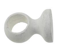 Supporto bastone tenda monoblocco chiuso bianco Ø 28 mm Bianco pitturato a calce