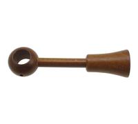 Supporto bastone tenda regolabile Ø 2,3 x L 10,5-15,5 cm ciliegio Ciliegio