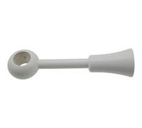Supporto bastone tenda regolabile Ø 2,3 x L 10,5-17,5 cm bianco 2 pz