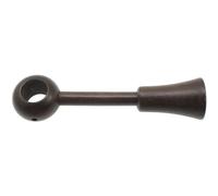 Supporto bastone tenda regolabile Ø 2,3 x L 10,5-17,5 cm noce Noce