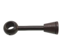 Supporto bastone tenda regolabile Ø 2,8 x L 9,5-17,5 cm noce Noce