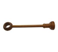 Supporto bastone tenda regolabile Ø 3,5 x L 13-33,5 cm ciliegio Ciliegio