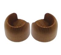 Supporto bastone tenda Rosetta Ø 2,8 x L 4 cm ciliegio 2 pz Ciliegio
