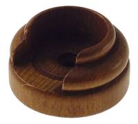 Supporto bastone tenda Rosetta Ø 3,5 x L 6 cm ciliegio 2 pz Ciliegio