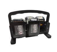 Supporto batteria a 6 vie per batterie da 18 V - compatibile con Makita LXT - stabile conservazione della batteria - Organizzatore per officina e valigie - robusta stampa 3D