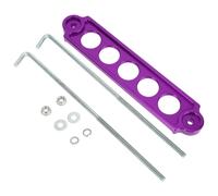 Uxcell Supporto batteria auto universale – 1 set Viola con dado J, dadi e guaine