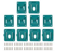 Supporto batteria da 18 V con staffa per appendere attrezzi per BL1815 BL1820 BL1830 BL1840 BL1850 BL1860 ottimizzato per officine consapevoli dello spazio (5+5 pezzi)