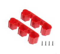 Supporto batteria da parete per Bosch 10 8 V/12 V e soluzione di archiviazione efficiente (rosso)