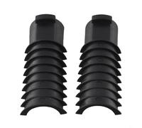 Supporto batteria interna per reggisella in TPE per Di2, design antiscivolo a 9 lame, vestibilità sicura per elettrico per scanalatura della batteria della bici, nero, confezione da 2 (piccolo)
