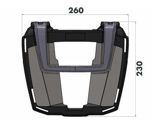Supporto bauletto Easyrack nero per BMW F 850 GS Adventure (2019-2023)