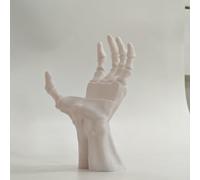 Supporto bianco stampato 3D del libro della mano dello scheletro del supporto, supporto dell'esposizione della carta del