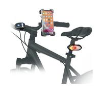 SUPPORTO BICI E MOTO SBS TEERLIGHTHOLDBT da manubrio, con luce e telecomando