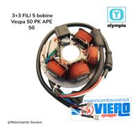 Supporto Bobine Statore Vespa 3+3 FILI 5 bobine Vespa 50 PK APE 50 199495