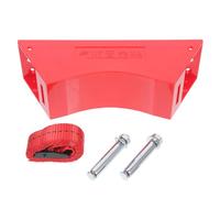 Supporto Bombola Gas a Parete con Cinghia, Rosso per Serbatoio 40l | Ferro e Plastica, Installazione Rapida, Anti-ribaltamento, per Idrogeno e Co2, Officina o Campeggio