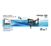 SUPPORTO BRACCIO DOPPIO SNODO STAFFA A MURO PER TV DA 23" A 85" TECNO TC-ST011