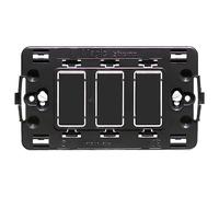 Supporto BTicino Magic da 3 moduli per scatola 503E Nero