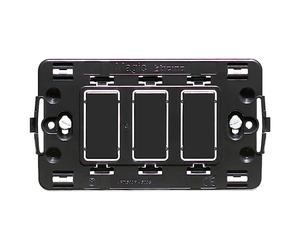 Supporto BTicino Magic da 3 moduli per scatola 503E Nero