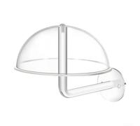 Supporto Cappelli Da Parete Plastica per trasparente Cupola Elevata | Curved Dome Prevents Creases, Space-saving Wall Mount, Clear Plastic Reduces Friction, Fits Cowboy & Baseball Hats