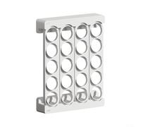 Supporto Capsule da Muro 20 Posti - Organizzatore per caffè in ABS Compatto per Cucina Salvaspazio 32x24.5cm(White)