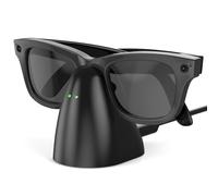 Supporto caricabatterie compatibile con occhiali RayBan Meta Smart, dock di ricarica portatile per Wayfarer, Headliner, Skyler e Oakley HSTN con cavo USB-C da 59 pollici per occhiali RayBan Meta Gen 2