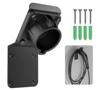 Supporto caricabatterie EV per SAE J1772, supporto da parete resistente con organizer per cavi, supporto universale J1772 per stazioni di ricarica per veicoli elettrici, garage, parcheggio (viti