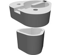 Supporto Caricabatterie per Power Bank Bosch 12V Holder 3S 18650 Stampato