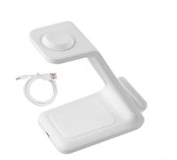 Supporto caricabatterie wireless semplificato per un uso efficiente con le principali marche di smartphone, tra cui l'offerta di comode opzioni di configurazione (bianco)