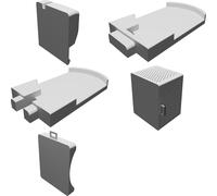 Supporto Caricatore Wireless per Baseus Organizer Scrivania Porta Penna 3D