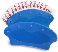 SUPPORTO CARTE DA GIOCO IN PLASTICA 2 PEZZI PORTA CARTA PER GIOCHI DI CARTE