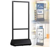 Supporto Cartello Pavimento Robusto Interni ed Esterni - Espositore Terra con Base Pesante Poster - per Negozi, Ristoranti, Matrimoni, Eventi - pubblicità e Insegna per attività Commerciali