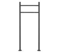Supporto cassetta postale acciaio inox antracite resistente a intemperie 120 cm