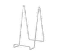 Supporto Cavalletto Espositore Porta Piatti - 20,5 cm Cavalletti per Tavolo in Ferro - Supporti da Esposizione per Piatto Decorativo | Foto | Cornice | Libri | Carte | CD - Argento - Confezione da 3