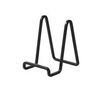 Supporto Cavalletto Espositore Porta Piatti - Supporti Piatti da Esposizione - 4,5 Pollici Cavalletti per Tavolo - 1 pz di Espositori in Ferro per Piatto Decorativo | Foto | Cornice | Libri - Nero