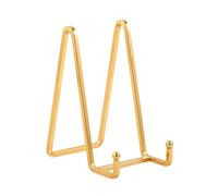 Supporto Cavalletto Espositore Porta Piatti - Supporti Piatti da Esposizione - 6 Pollici Cavalletti per Tavolo - 4 pz di Espositori in Ferro per Piatto Decorativo | Foto | Cornice | Libri - Oro