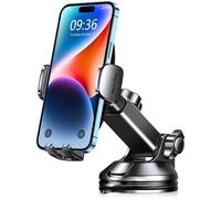 Supporto cellulare auto, aspirazione potente, rotante, universale, nero