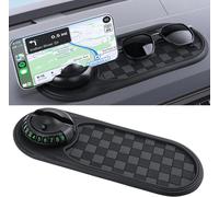 Supporto cellulare auto cruscotto antiscivolo 360° universale + targa