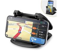 Supporto cellulare auto cruscotto, Supporto a clip per cellulare da auto Supporto smartphone per auto adesivo con rotazione a 360° Porta cellulare di navigazione universale per telefono 3,5-6 pollici