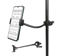 Supporto cellulare per microfono - Supporto per collo di cigno regolabile, clip per microfono, braccio flessibile per tamburi, musica studio Live Gig Performance - registrazione gratuito per Sams