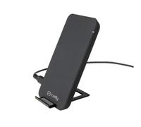 Supporto Celly con caricabatterie wireless Nero