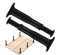 Supporto centrale per letto - gambe di ricambio regolabili in altezza, 2 supporti stabili, robusta struttura in metallo, versatile supporto per letto singolo, matrimoniale, letto a molle, piattafo